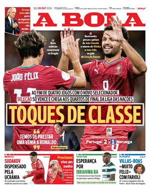 Capa de A Bola