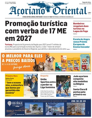 Capa de Açoriano Oriental