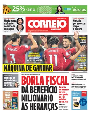 Capa de Correio da Manhã