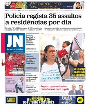 Capa de Jornal de Notícias