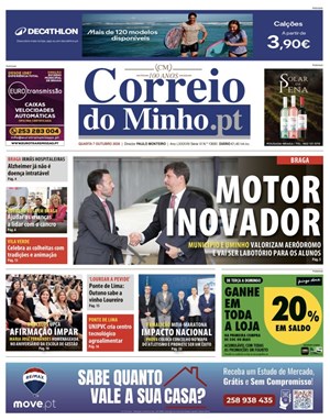Capa de Correio do Minho