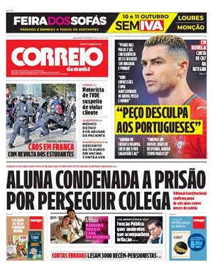Capa de Correio da Manhã
