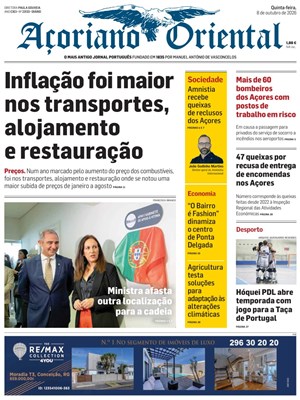 Capa de Açoriano Oriental