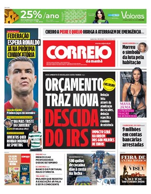 Capa de Correio da Manhã