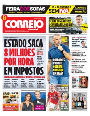 Capa de Correio da Manhã