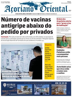 Capa de Açoriano Oriental
