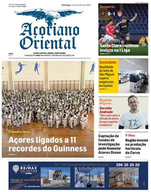 Capa de Açoriano Oriental