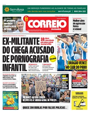 Capa de Correio da Manhã