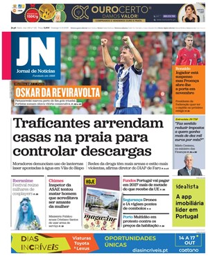 Capa de Jornal de Notícias