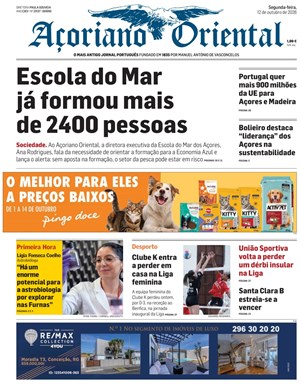 Capa de Açoriano Oriental