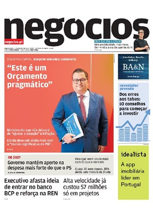 Capa de Jornal Negócios