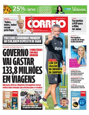 Capa de Correio da Manhã