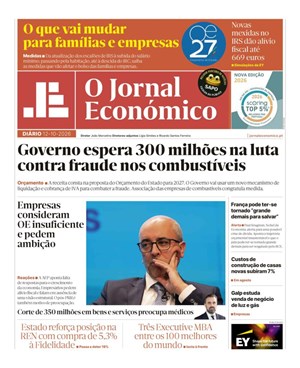 Capa de Jornal Económico