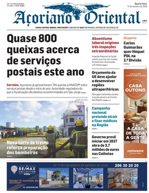 Capa de Açoriano Oriental