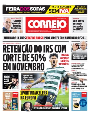 Capa de Correio da Manhã