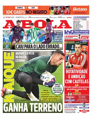Capa de A Bola