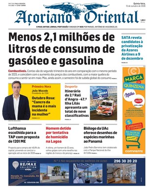 Capa de Açoriano Oriental