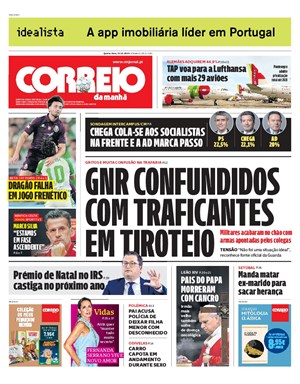 Capa de Correio da Manhã