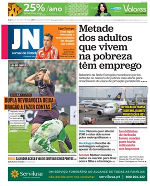 Capa de Jornal de Notícias