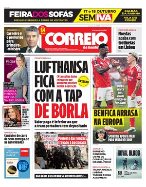 Capa de Correio da Manhã