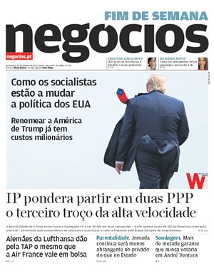 Capa de Jornal Negócios