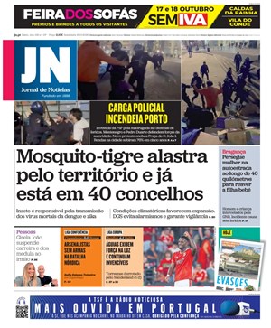 Capa de Jornal de Notícias