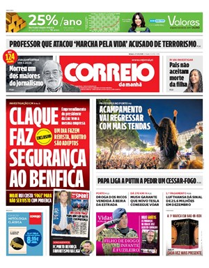 Capa de Correio da Manhã