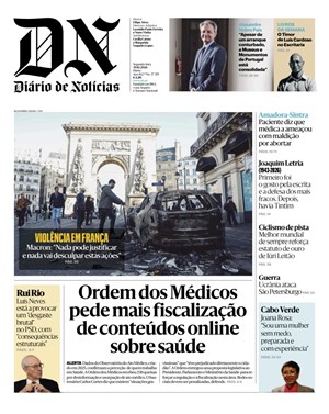 Capa de Diário de Notícias