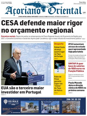Capa de Açoriano Oriental