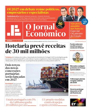 Capa de Jornal Económico