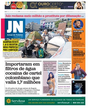 Capa de Jornal de Notícias