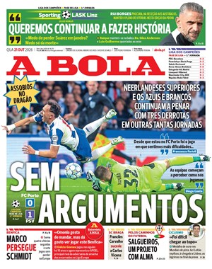 Capa de A Bola