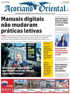 Capa de Açoriano Oriental
