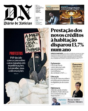 Capa de Diário de Notícias