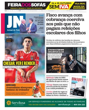 Capa de Jornal de Notícias