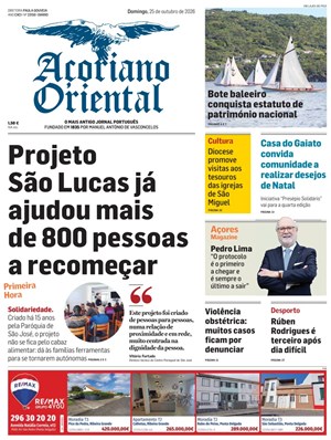 Capa de Açoriano Oriental