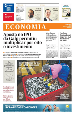 Capa de Expresso Economia