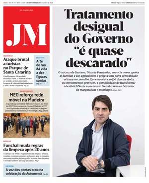 Capa de Jornal Madeira