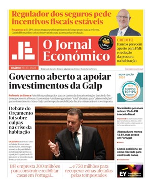 Capa de Jornal Económico