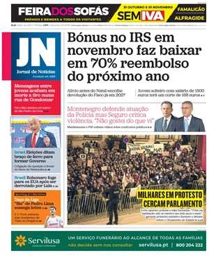 Capa de Jornal de Notícias