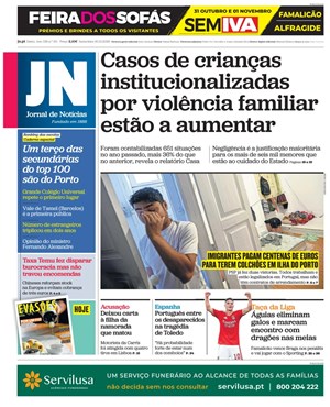 Capa de Jornal de Notícias