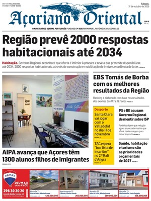 Capa de Açoriano Oriental