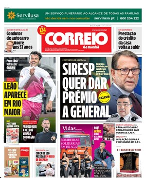 Capa de Correio da Manhã