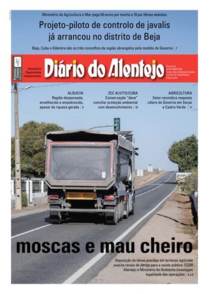 Capa de Diário do Alentejo